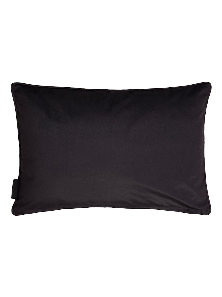 Laurence Llewelyn-Bowen Black Venus Signature Velvet Filled Cushion - Image 5 of 5