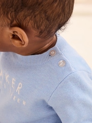 Baker by Ted Baker Blue Knit Knitted Top and Joggers Set - Image 5 of 5