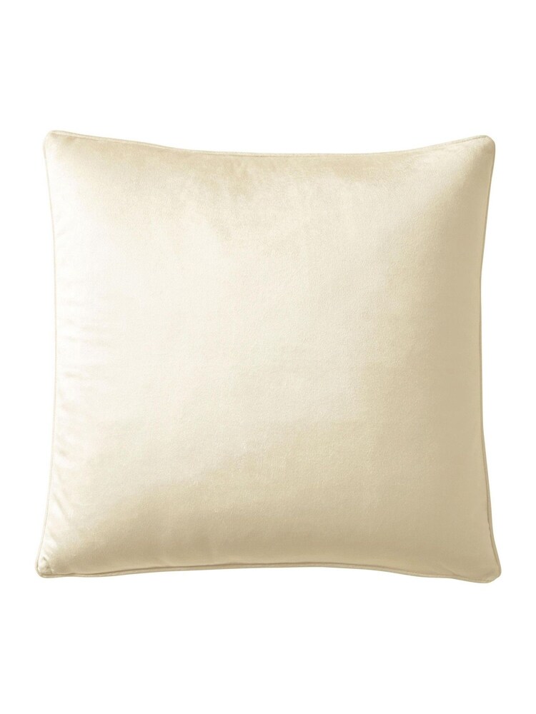 Appletree Cream Harlan Velvet Filled Cushion - Image 2 of 3 Appletree Cream Harlan Velvet Filled Cushion - Image 2 of 3