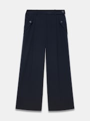 Mint Velvet Blue Side Trim Wide Trousers - Image 6 of 7