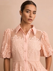 Mint Velvet blonde Midi Skjortekjole - Bilde 3 av 8