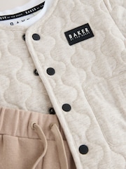Baker by Ted Baker 3 Piece Sırıqlı gödəkçə, Futbolka və idman şalvarı Dəsti - 9şəkildən 4 şəkil