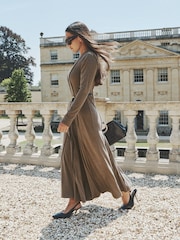 Lipsy Cosy Jersey Belted V-Neck Midi Dress - Slika 3 od 3