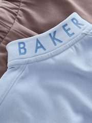 Baker by Ted Baker Funnel Zip Neck Blue/Brown Sweatshirt and Joggers Set - Image 13 of 14