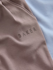 Baker by Ted Baker Funnel Zip Neck Blue/Brown Sweatshirt and Joggers Set - Image 14 of 14