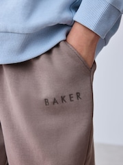 Baker by Ted Baker Funnel Zip Neck Blue/Brown Sweatshirt and Joggers Set - Image 7 of 14