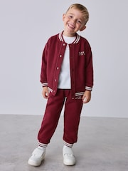 Bordo Qırmızı - Baker by Ted Baker 3 Parçalı Varsity Gödəkçə və İdman Ayaqqabısı Dəsti - 16şəkildən 3 şəkil