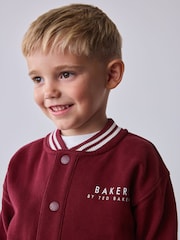 Bordo Qırmızı - Baker by Ted Baker 3 Parçalı Varsity Gödəkçə və İdman Ayaqqabısı Dəsti - 16şəkildən 6 şəkil