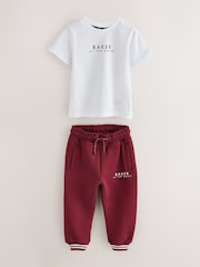 Bordo Qırmızı - Baker by Ted Baker 3 Parçalı Varsity Gödəkçə və İdman Ayaqqabısı Dəsti - 16şəkildən 9 şəkil