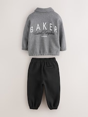 Baker by Ted Baker 3 Piece Textured Jacket, T-Shirt and Joggers Set - Slika 2 od 10