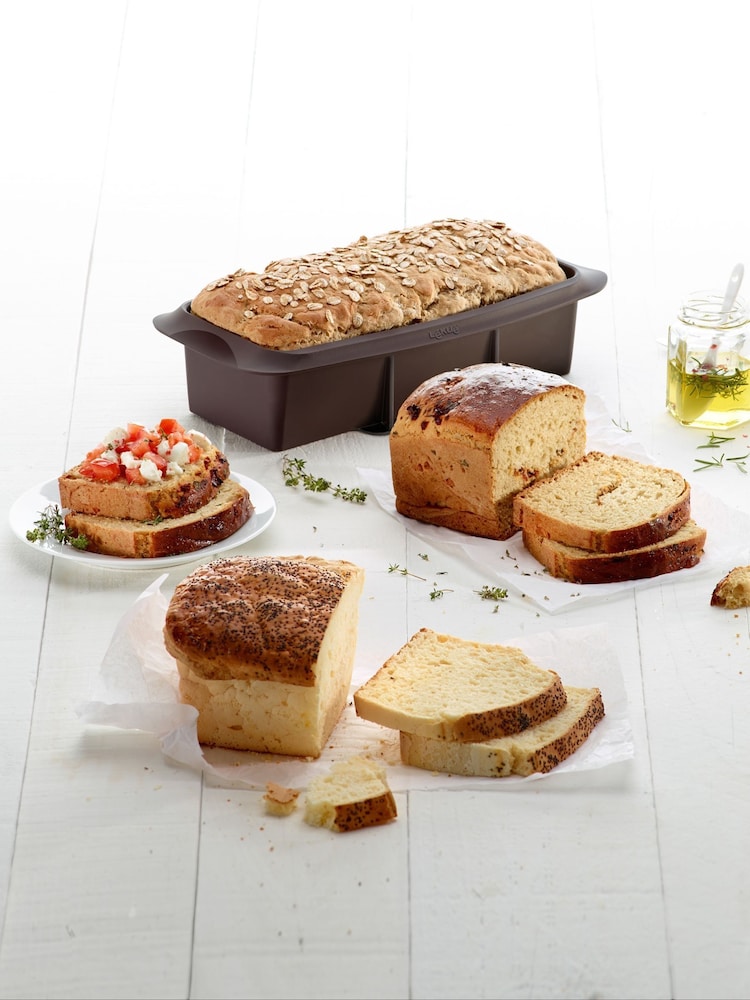 Lekue Brown Silicone Loaf Mould - Image 1 of 6 Lekue Brown Silicone Loaf Mould - Image 1 of 6