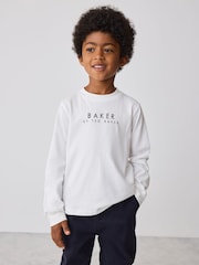 Baker by Ted Baker Navy Knitted Varsity Cardigan and T-Shirt 2 Piece Set - Image 3 of 6