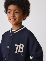 Baker by Ted Baker Navy Knitted Varsity Cardigan and T-Shirt 2 Piece Set - Image 5 of 6