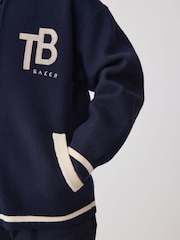 Baker by Ted Baker Navy Knitted Varsity Cardigan and T-Shirt 2 Piece Set - Image 6 of 6