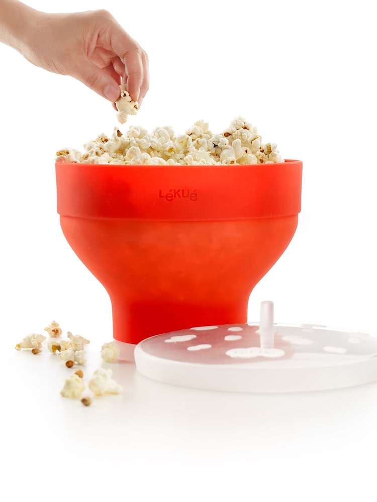 Lekue Red Microwave Popcorn Maker - Image 1 of 6