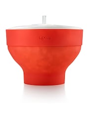 Lekue Red Microwave Popcorn Maker - Image 2 of 6
