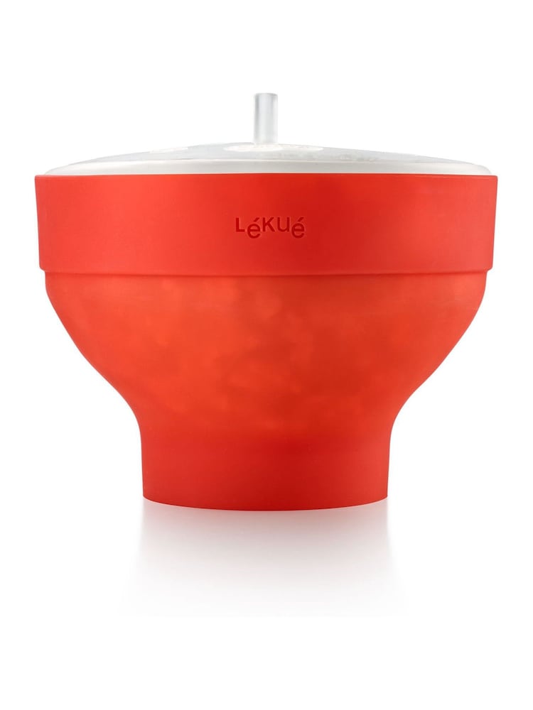 Lekue Red Microwave Popcorn Maker - Image 2 of 6