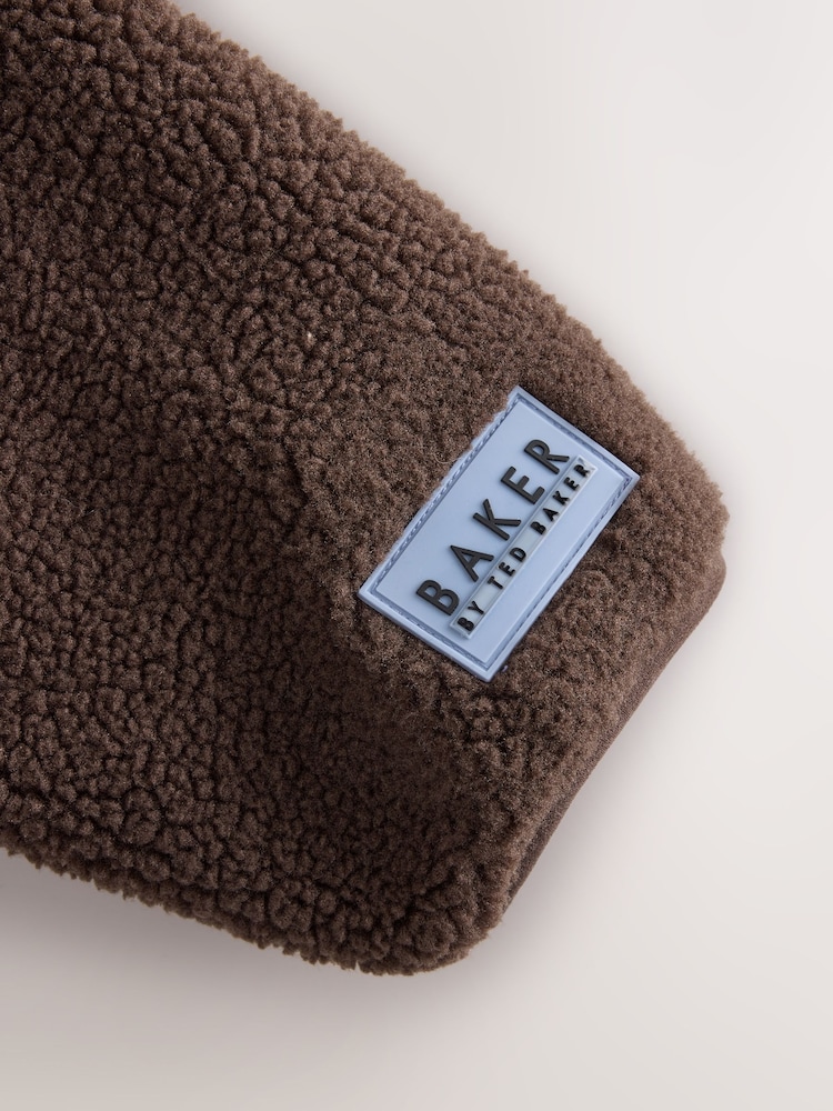 Baker by Ted Baker Brown Funnel Neck Fleece - Image 12 of 12 Baker by Ted Baker Brown Funnel Neck Fleece - Image 12 of 12