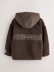 Baker by Ted Baker Brown Funnel Neck Fleece - Image 8 of 12