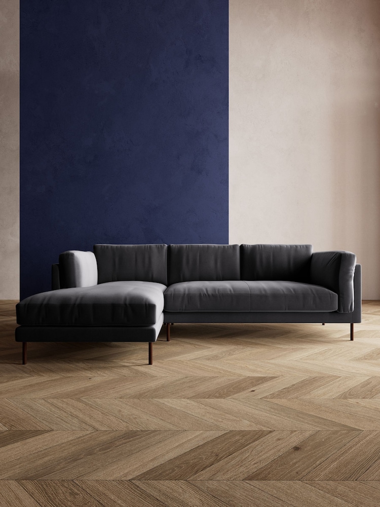 Swoon Granite Munich Corner Left-Hand Sofa - Image 1 of 8 Swoon Granite Munich Corner Left-Hand Sofa - Image 1 of 8