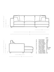 Swoon Ink Althaea Corner Right-Hand Sofa - Image 3 of 8