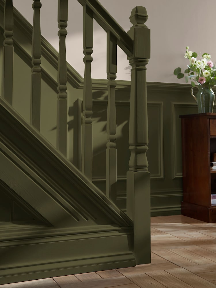 Laura Ashley Olive Eggshell 750ml Paint - Image 1 of 4