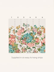 Laura Ashley Multi Lavington Blooms 3m x 2.8m Fixed Size Mural - Image 3 of 4