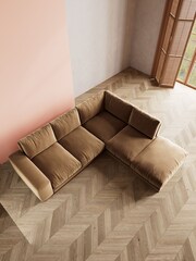 Swoon Biscuit Denver Corner Right-Hand Sofa - Image 6 of 9