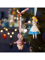 Widdop Set of 2 Alice  Cheshire Cat Hanging Christmas Decorations - Image 1 of 6