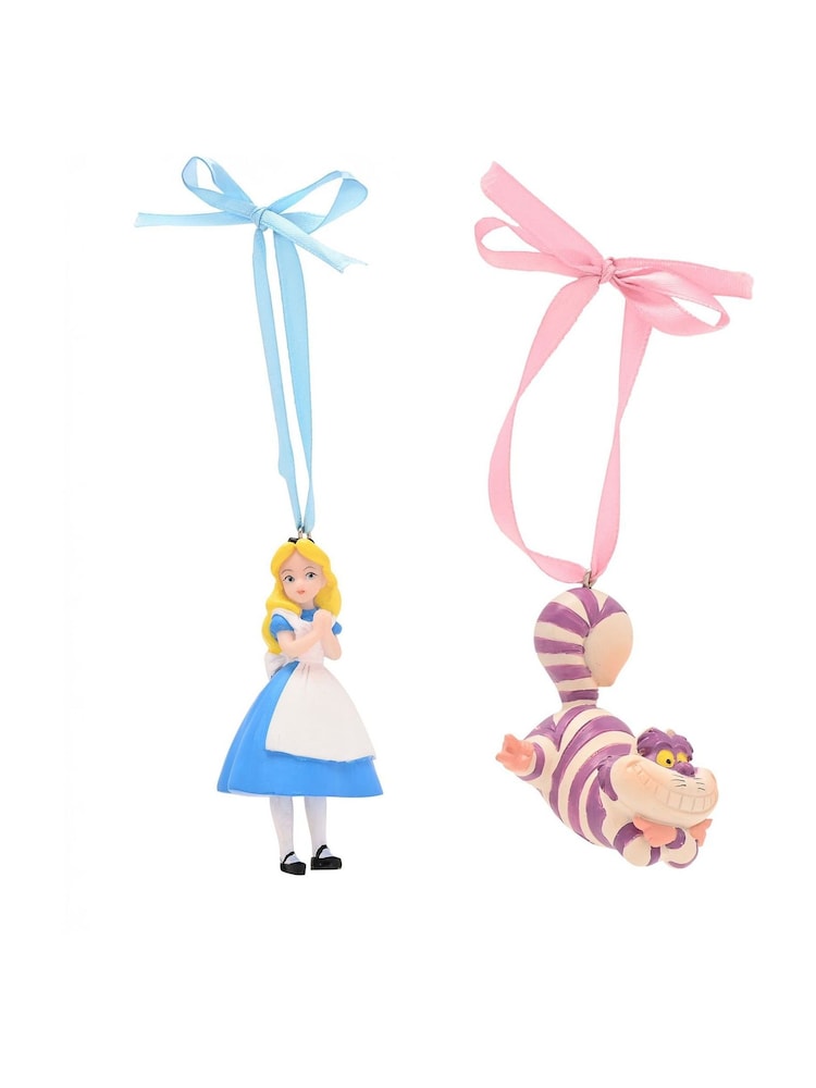 Widdop Set of 2 Alice  Cheshire Cat Hanging Christmas Decorations - Image 2 of 6
