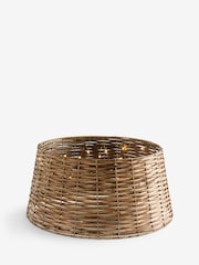 Natural Christmas Lit Wicker Tree Skirt - Image 2 of 5
