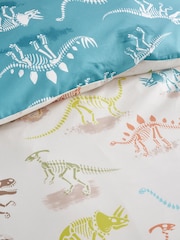 Bedlam Natural Skeleton Dino Easy Care Duvet Cover Set - Image 4 of 4