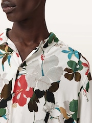 AllSaints White Koh Chang Short Sleeve Shirt - Image 4 of 8