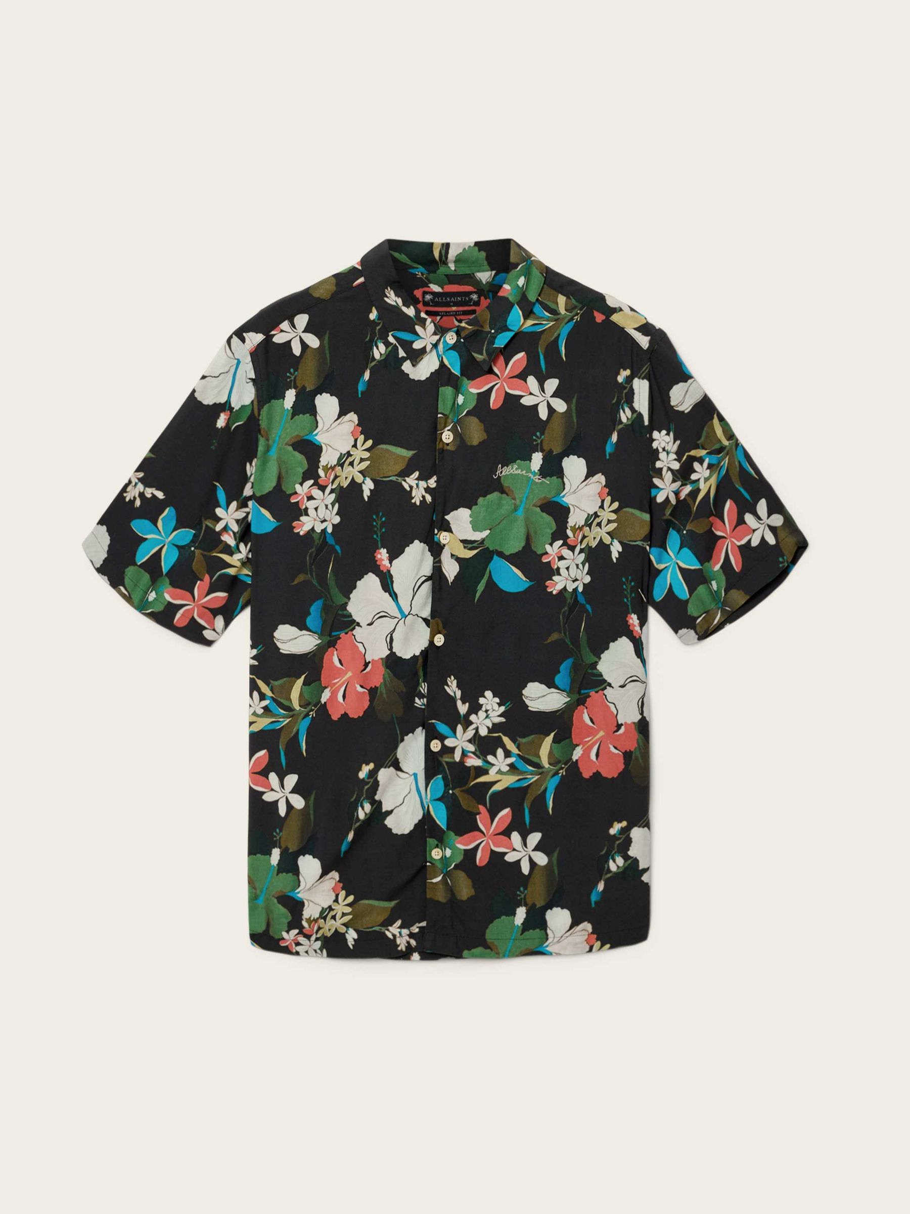 Buy AllSaints Black Koh Chang Short Sleeve Shirt from Next USA