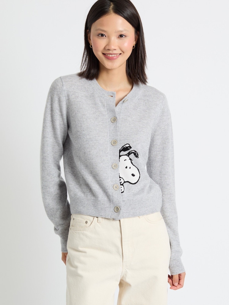 Chinti & Parker Wool-Cashmere Sneeky Snoopy Cardigan - Image 1 of 4