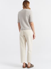 Chinti & Parker Taupe Cloud Cashmere T-Shirt - Image 2 of 3