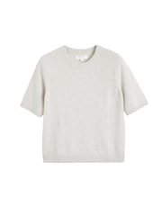 Chinti & Parker Taupe Cloud Cashmere T-Shirt - Image 3 of 3