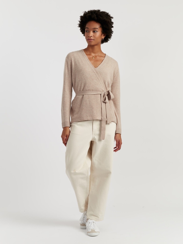 Chinti & Parker Soft-Oat Wool-Cashmere Light Wrap Cardigan - Image 2 of 4