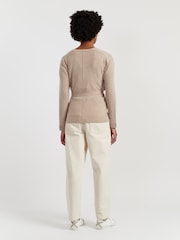 Chinti & Parker Soft-Oat Wool-Cashmere Light Wrap Cardigan - Image 3 of 4