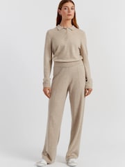 Chinti & Parker Melange Wool Cashmere Wide Leg Trousers - Image 1 of 3