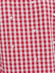 Boux Avenue Red Gingham Cotton Short Pyjamas Set - Image 6 of 6
