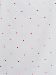 Boux Avenue White Heart Satin Short Pyjamas Set - Image 6 of 6