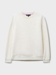 Crew Clothing White Nepp Crew Neck Sweatshirt - Image 6 of 6