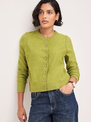 Lime Green Supersoft Crew Neck Long Sleeve Cardigan - Image 1 of 8
