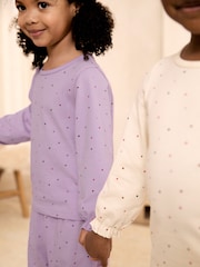 Lilac Purple Jogger Pyjamas 3 Pack (9mths-12yrs) - Image 3 of 11