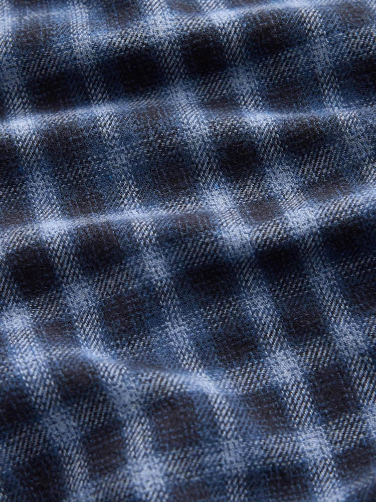 Blue Signature Long Sleeve Check Shirt - Image 10 of 10 Blue Signature Long Sleeve Check Shirt - Image 10 of 10