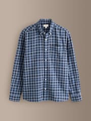 Blue Signature Long Sleeve Check Shirt - Image 7 of 10
