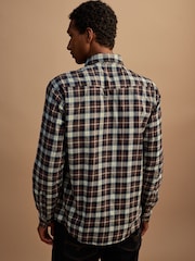 Chocolate Brown Western Styling Check Long Sleeve Shirt - Image 4 of 8