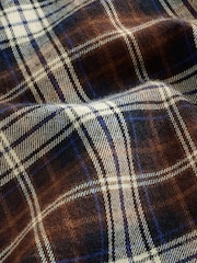 Chocolate Brown Western Styling Check Long Sleeve Shirt - Image 8 of 8