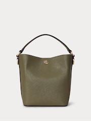 Lauren Ralph Lauren Green Reese Small Bucket Bag - Image 1 of 4